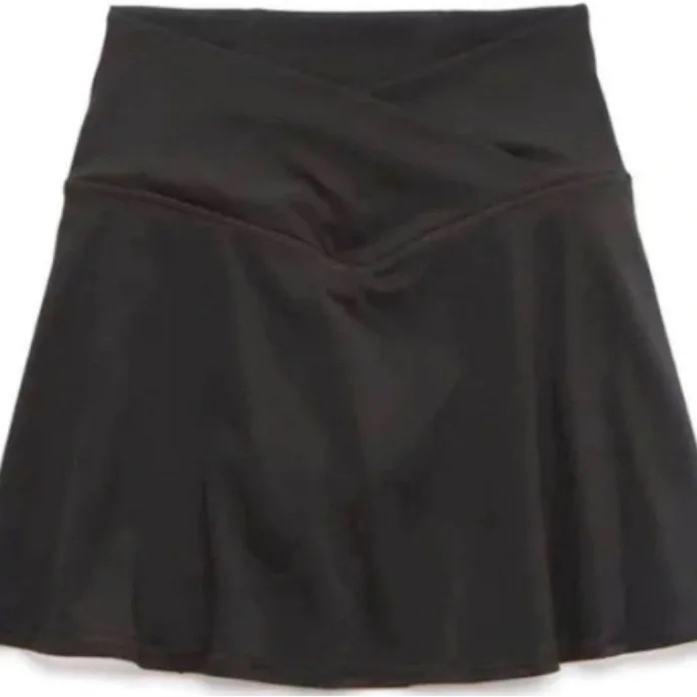 SALE⬇️ Aerie AE Offline Real Me Crossover Black Tennis Skirt Skort Small - Picture 3 of 10
